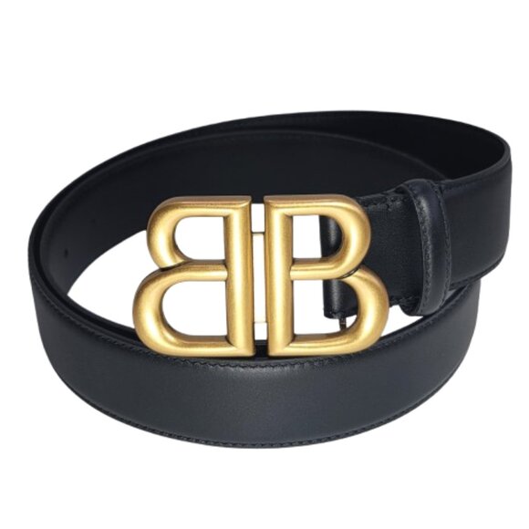 Balenciaga BB LOGO Hardware Monaco Belt - New - Size: 115/45 - Picture 3 of 7